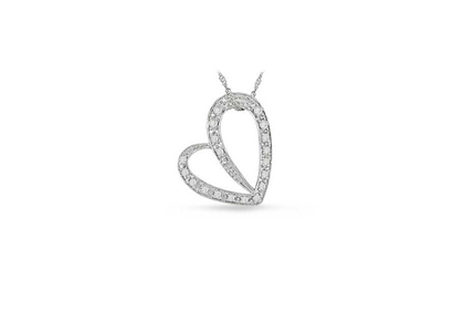 Rhodium Plated | Heart Pendants